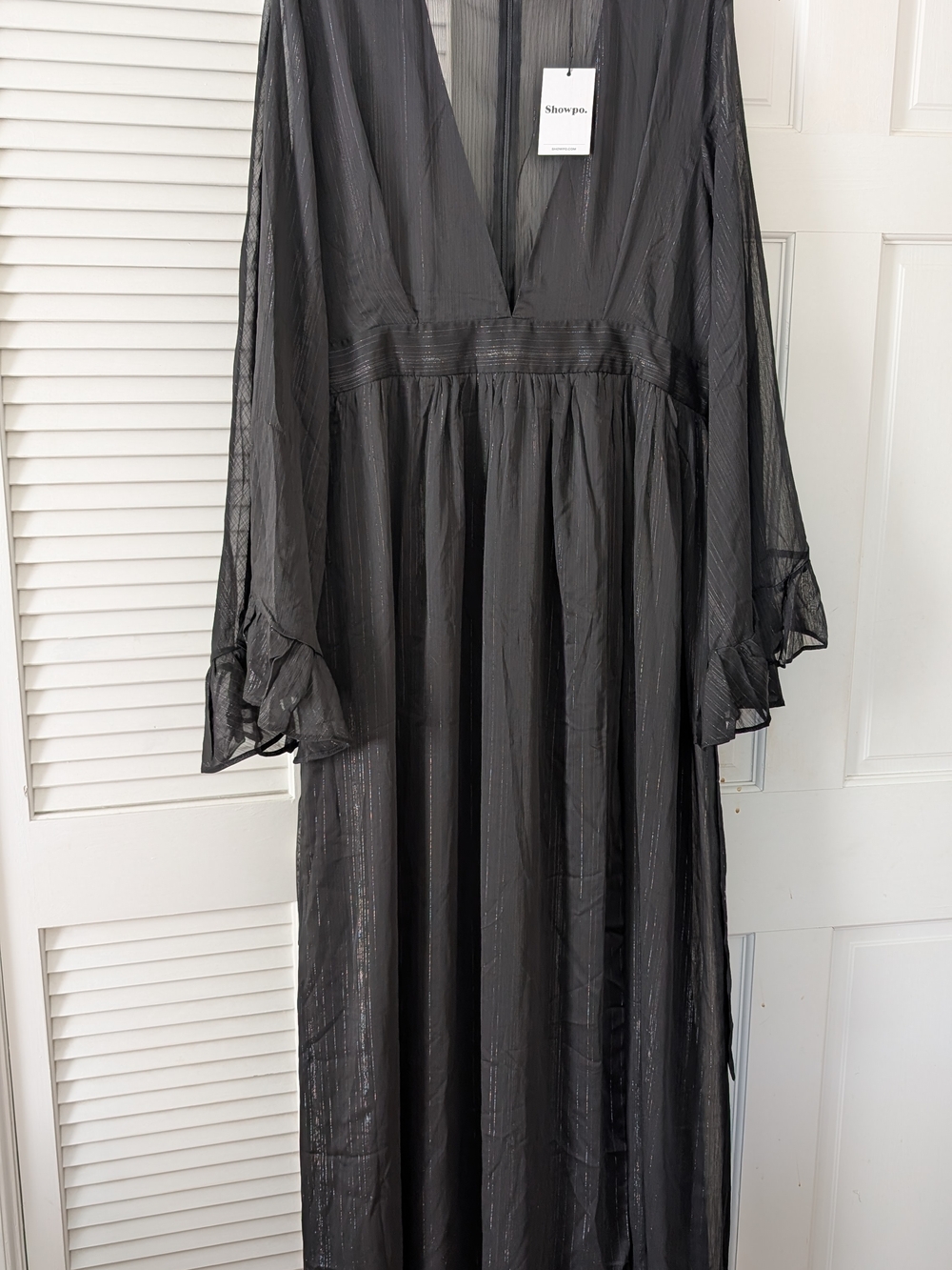 Showpo Dangerous Woman Black Maxi Dress - Picture 9 of 9